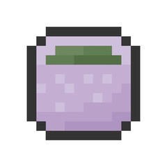 green tea pixel art for dynamic digital projects and designs.