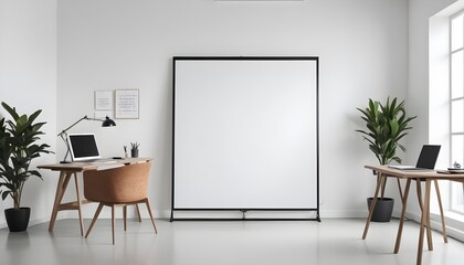 White board in office. concept of idea, inspiration, meeting, business. 