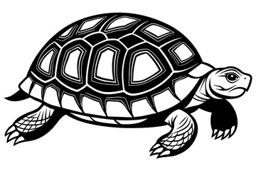 turtle silhouette vector illustration