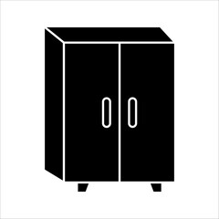 Cupboard furniture line icon. linear style sign for mobile concept and web design. Cabinet, closet outline vector icon. Symbol, logo illustration. 
