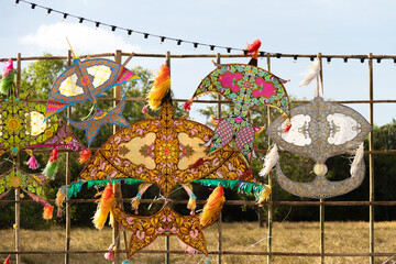 Wau Bulan or known as moon kite. It is called Wau Bulan as it is a crescent-shaped kite.