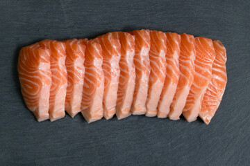 Fresh, delicious salmon sashimi. Perfect for a healthy and delicious meal.