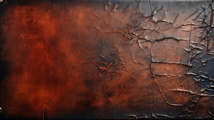 A detailed shot of distressed leather with worn textures and rich patina, offering a rugged and masculine background that adds character to masculine-themed designs and branding. Minimal and Simple,