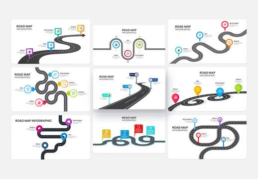 Roadmap Infographic Template Layout