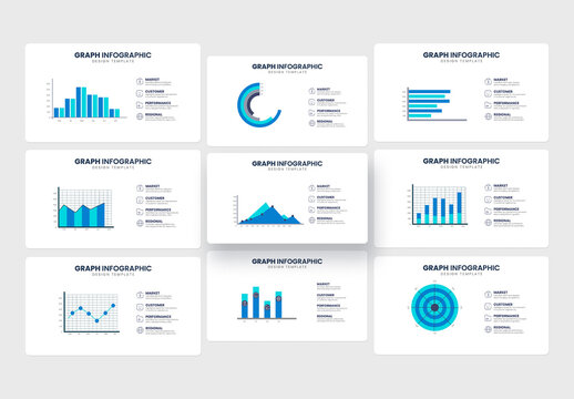 Graph Chart Infographic Template Design