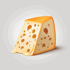 Mozarela Cheese Cartoon Design Very Delicious