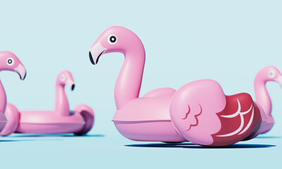 플라밍고 수영 튜브 Flamingo Inflatable Tube