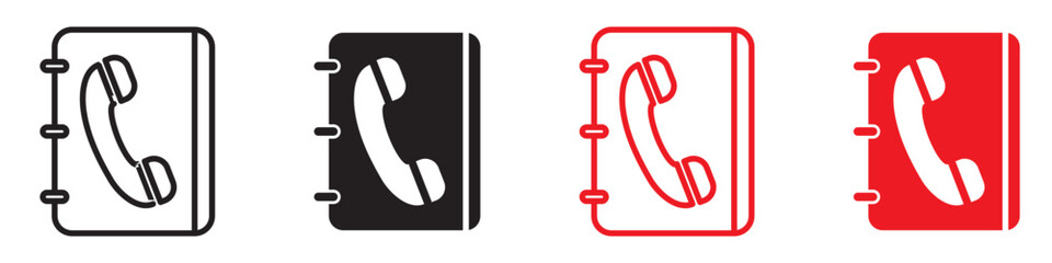 Phonebook icon illustrating contact directories and information services, suitable for communication platforms and business directories