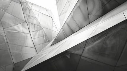 Abstract architectural patterns in grayscale