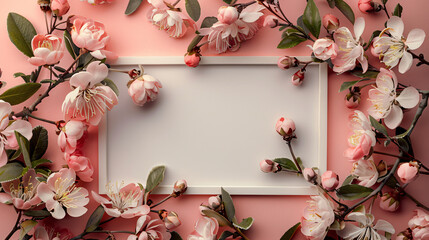 Organizational tools with floral frames and minimalist design