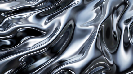 abstract silver liquid metal background