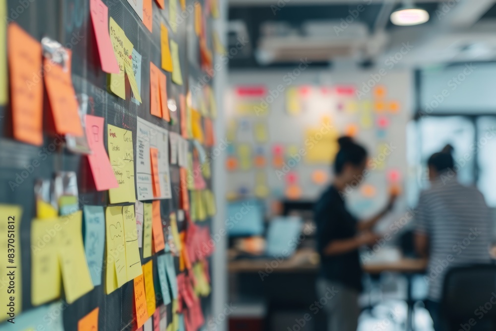 Leinwandbilder professional team using lean project management techniques for workflow optimization