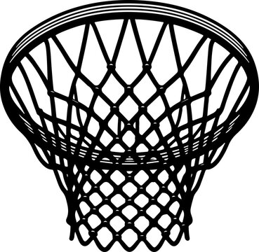 black basketball hoop net clip art preview