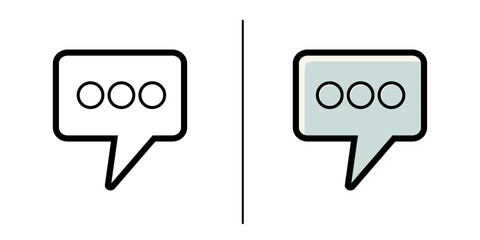 Black and colored striped illustration message icon