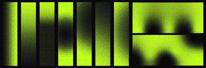 Retro bitmap rectangle element templates for trendy retro designs.	