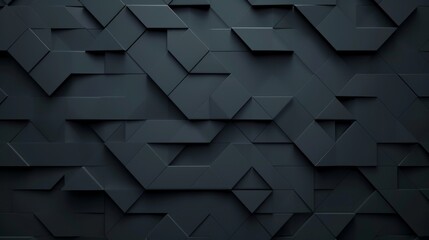 Abstract black background illustration with geometric graphic elements