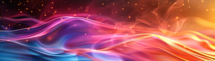 Obraz premium A visually stunning background with a smooth gradient and motion blur effect, creating a fluid and dynamic appearance. The blurred edges and seamless color transitions evoke a sense of speed and