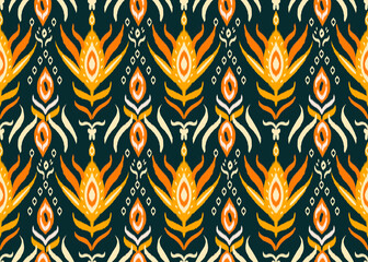 Elegant Paisley Pattern: Symmetrical Textile Design