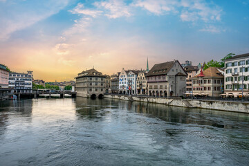 The city of Zurich, Switzerland,