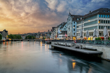 The city of Zurich, Switzerland,