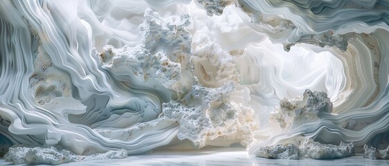 Ethereal abstract landscape with swirling clouds and textures, creating a dreamy and surreal atmosphere perfect for creative projects.