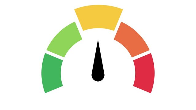 color speedometer customer satisfaction rating animated color speedometer for customer satisfaction score good medium bad red green yellow 4k