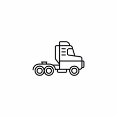 lorry truck without load icon
