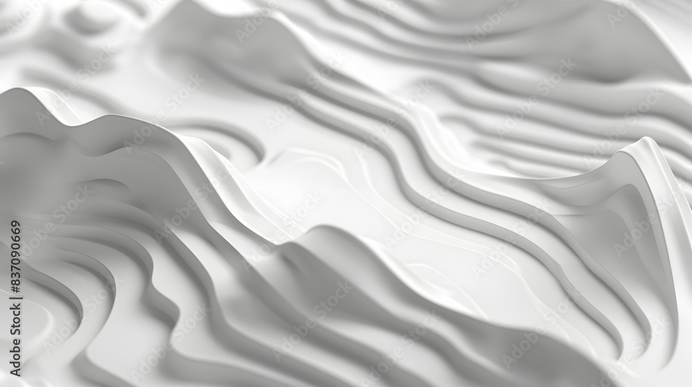 Poster elegant monochrome white seamless wave texture pattern background for design projects