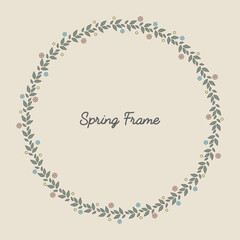 cute cartoon spring frame