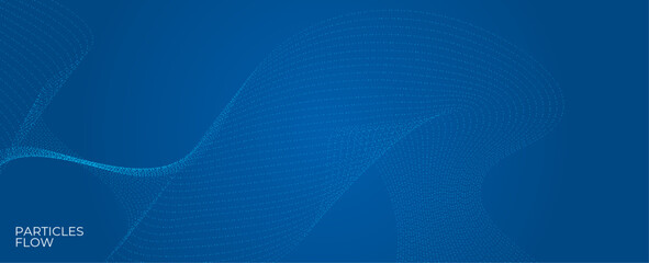 Abstract technology background The combination of particle dot into overlapping waves. It represents communication of big data innovations, communication future. vector illustration