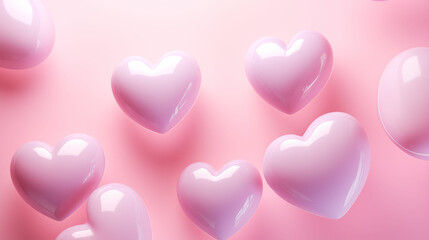 pink hearts background
