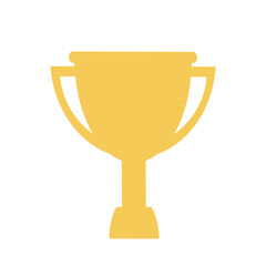 Trophy cup icon.Vector illustration of cup on isolated white background.