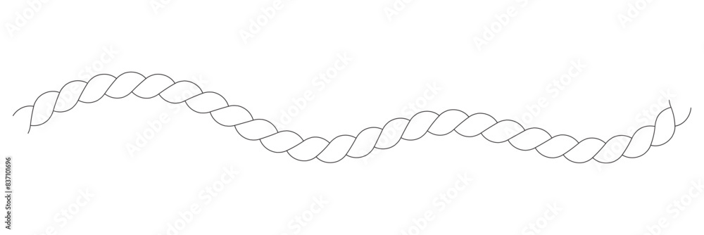 Poster rope pattern brushes. seamless hemp cord line collection. rope curve symbol. 11:11