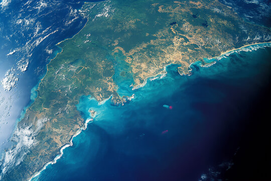Australischen K&uuml;ste Satellitenbild