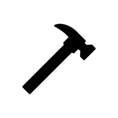 illustration of a silhouette of a hammer