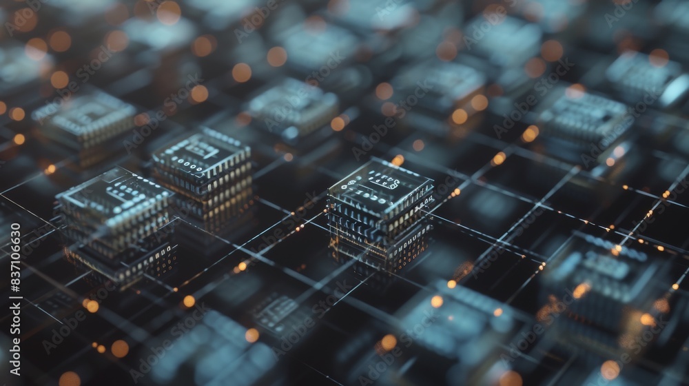 Poster block spacing is part of the components needed to improve blockchain scalability --no text, titles, 