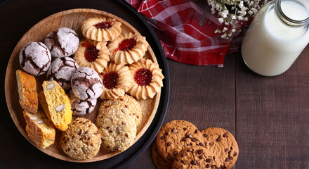 assortment of cookies for dessert and treats
