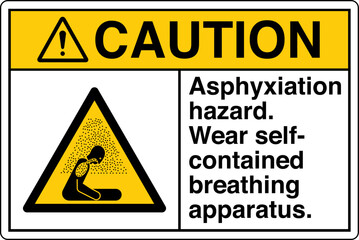 Obraz premium ANSI Z535 Safety Sign Marking...