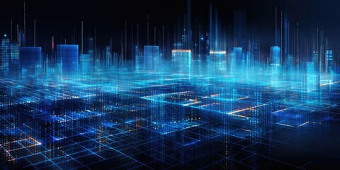 New age of data visualization. graph, points, lines. Data science and visual management design concept