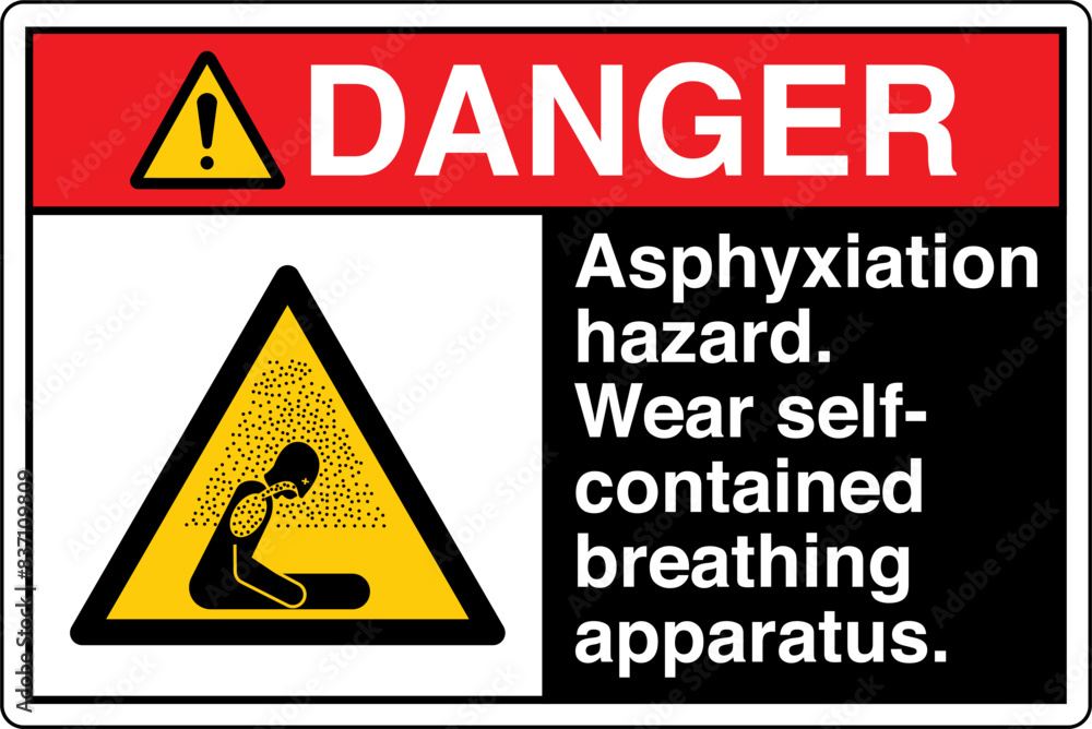 Sticker ansi z535 safety sign marking...