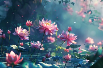 A lovely and charming botanical garden for your design