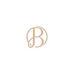b letter floral logo, Elegant letter b .b vector, Flourishes Letter B Logo