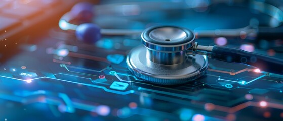 An image of a digital interface displaying medical data and patient records