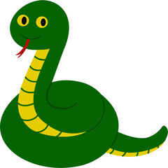 Fototapeta premium cute snake cartoon