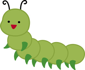 cute caterpillar cartoon