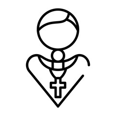 Priest Avatar Lineart