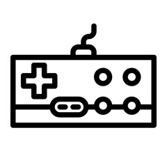 gaming controller line icon style