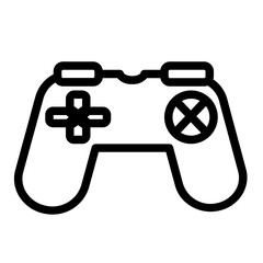 gaming control stick line icon style