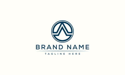 Logo design letter A . Elegant modern. Vector template.