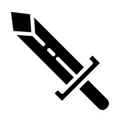 sword in the game solid icon style